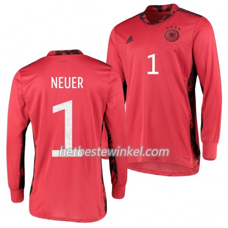 Duitsland Manuel Neuer 1 Doelman Voetbalshirts Thuis EK 2020 - LS